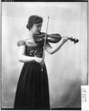 Hazel K. Brandenburg with violin 1919