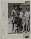 Akseli Gallen-Kallela visiting a silver mine prospectus in Sierra de la Encantada, Mexico, 1924; print 2 of the photograph.