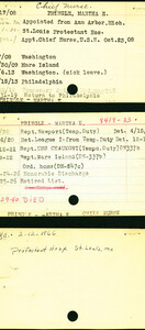 Martha Pringle's Nurse Corps Index Cards