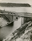 First passenger Desjardins Canal Bridge, built in 1869. [187-?]