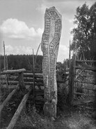 Rune stone, NÃ¶bbeleholm, NÃ¤velsjÃ¶, SmÃ¥land, Sweden
