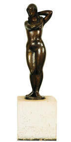 Mulher Nua Autor: Alfredo Ceschiatti Ano:1970 TÃ©cnica: escultura em bronze DimensÃ£o: 150cm x 47cm x 35cm