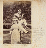 Bob Dangar & Miss Stephen, ca. 1885 / albumen photoprint by Reginald Neville Dangar.