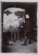 Axel GallÃ©n painting The Aino Myth in Helsinki, ca.1890; print 1 of the photograph 2.