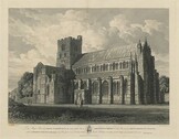 The BL Kingâ€™s Topographical Collection: "To the Right Reverend SAMUEL GOODENOUGH, L.L.D. F.R.S. F.A.S. F.L.S. LORD BISHOP OF CARLISLE, and the Reverend the DEAN & CHAPTER; This South East View of the CATHEDRAL CHURCH OF CARLISLE, is by Permission, most hu