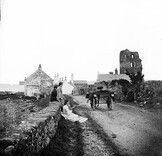 "... a foot in foreground" = Ruins of Olderfleet Castle, Larne
