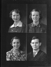 McGuffey High School yearbook portraits 1938