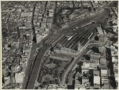 Aerial view of Central Railway Station, Sydney (NSW)