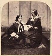 Elizabeth and Emily Macarthur, Camden, Sydney,  ca. 1858