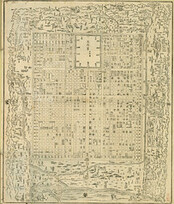 Historical plan of KyoÌ„to, a supplement to KyoÌ„ no mizu