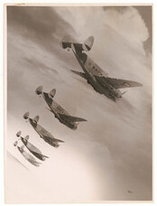 RAAF Lockheed Hudsons, before 19 February 1942, by Sam Hood