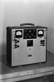 The Olympia 40/1 line amplifier made in Yleisradio's workshop and intended for the broadcasting of the 1940 Olympics, which were later cancelled.