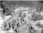 CordÃ©e d'alpinistes, ascension des Grands-Mulets, Alpes