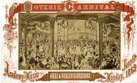 Coterie Carnival, Academy of Music, Able & Riley, directors, Monday, Jany 11th, 1869.