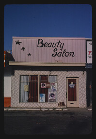 Beauty salon, Stockton Boulevard, Sacramento, California (LOC)