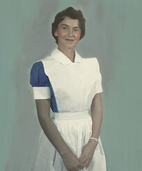 Nurse wearing uniform from Philippines