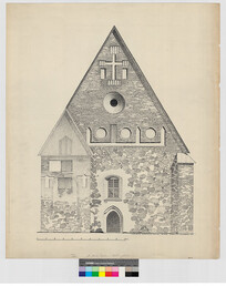 Maarian kirkko, mittauspiirustus, 1915