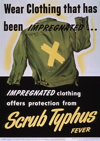 Wear clothing that has been impregnated-- impregnated clothing offers protection from scrub typhus fever