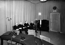 Prime ministers of Nordic countries in the Dramastudio of Radio House, 1935.