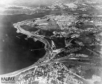 Aerial photograph of North End Halifax and Fairview