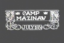 Camp Mazinaw Boys Camp -  Bon Echo - 1931