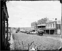 Summer Street and Anson Street, Orange, ca. 1873
