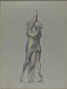 Johann Friedl's sketchbook: sculpture sketch
