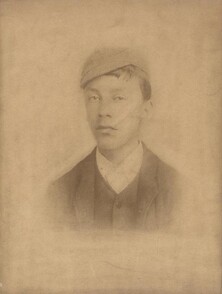 Fred Elwell (Beverley artist) as a boy circa 1885 (archive ref DDX1506-2-8)