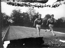 Miami University track and field runners, Donald R. Jacobs and Woodruff Arbuckle 1923