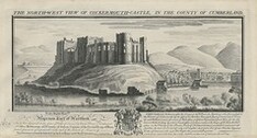 The BL Kingâ€™s Topographical Collection: "THE NORTH-WEST VIEW OF COCKERMOUTH-CASTLE, IN THE COUNTY OF CUMBERLAND. "