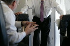 Vice President Cheney Talks with David Addington Aboard Air Force Two En Route to Saudi Arabia