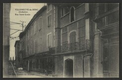 Villeneuve-de-Berg (ArdÃ¨che). Rue Saint-Louis