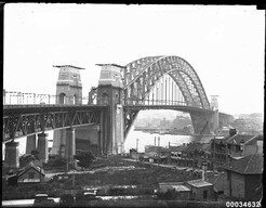 Sydney Harbour Bridge from Milsons Point, February 1932