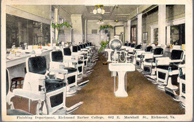 Finishing Department, Richmond Barber College, 602 E. Marshall St., Richmond, Va.