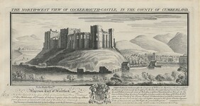 The BL Kingâ€™s Topographical Collection: "THE NORTH-WEST VIEW OF COCKERMOUTH-CASTLE, IN THE COUNTY OF CUMBERLAND. "