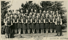 Notre Dame Academy Glee Club, June 1943.