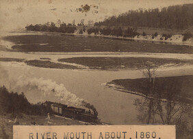 River mouth about 1860