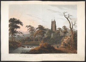 The BL Kingâ€™s Topographical Collection: "SELECT VIEWS of the ISLE of WIGHT, & its ENVIRONS, Plate 7th. Entrance to the Village of Carisbrook. = VUÌ‚ES CHOISIES de L'ISLE de WIGHT, & les ENVIRONS. Planche 7me L'EntreÌe au Village de Carisbrook. "
