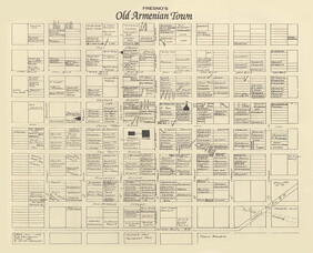 Map of Fresno's Old Armenian Town