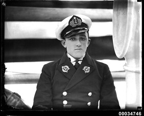 Portrait of a Chilean naval officer from the GENERAL BAQUEDANO, July 1931