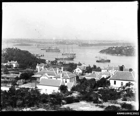 View of Sydney Harbour from Neutral Bay looking towards Fort Denison and Garden Island