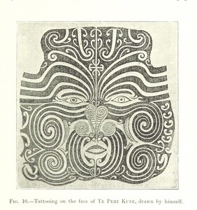 British Library digitised image from page 43 of "Moko; or, Maori Tattooing ... With ... illustrations, etc"