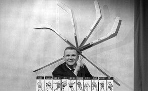 Anssi Koskinen, the host of the TamvisionÂ´s hockey television show LÃ¤tkÃ¤ruutu, 1964