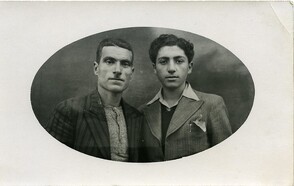 Photo postcard, Armenian men