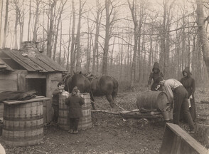Unloading sap, 1907