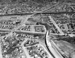 Aerial Photograph of the Construction of the Bicentennial Highway