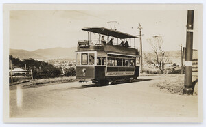 Tram - Lenah Valley line, no2 double decker (c1920)