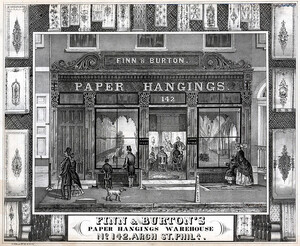 W.H. Rease, Finn & Burton's Paper Hangings Warehouse No 142, Arch St. Phila.