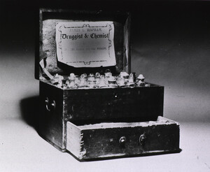 Medicine chest of James L. Bispham, Druggist and Chemist