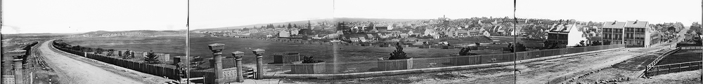 Panorama of Moore Park and Surry Hills from the entrance gates to Moore Park, ca. 1875